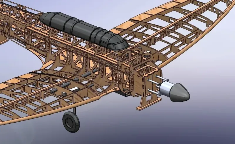 1/8 Heinkel He 70 Blitz Lasercut-KIT